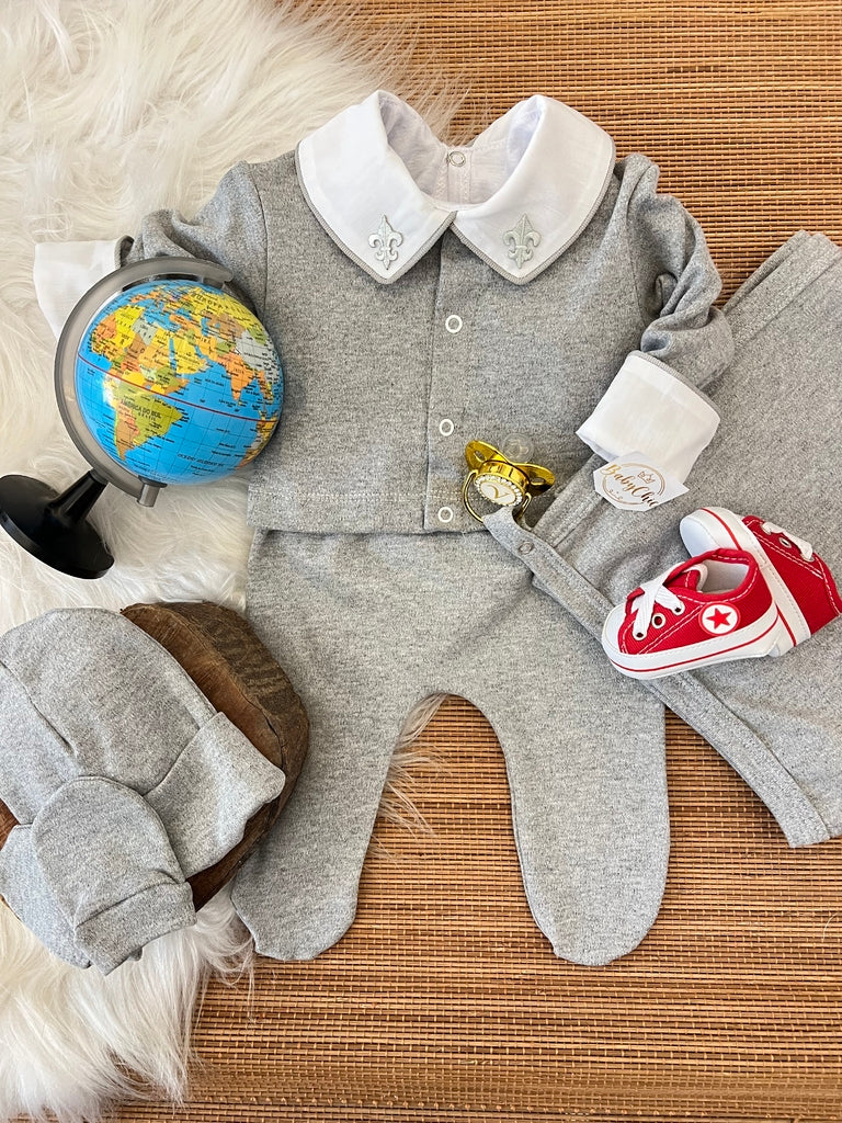 Kit saída maternidade Raian em fio egípcio