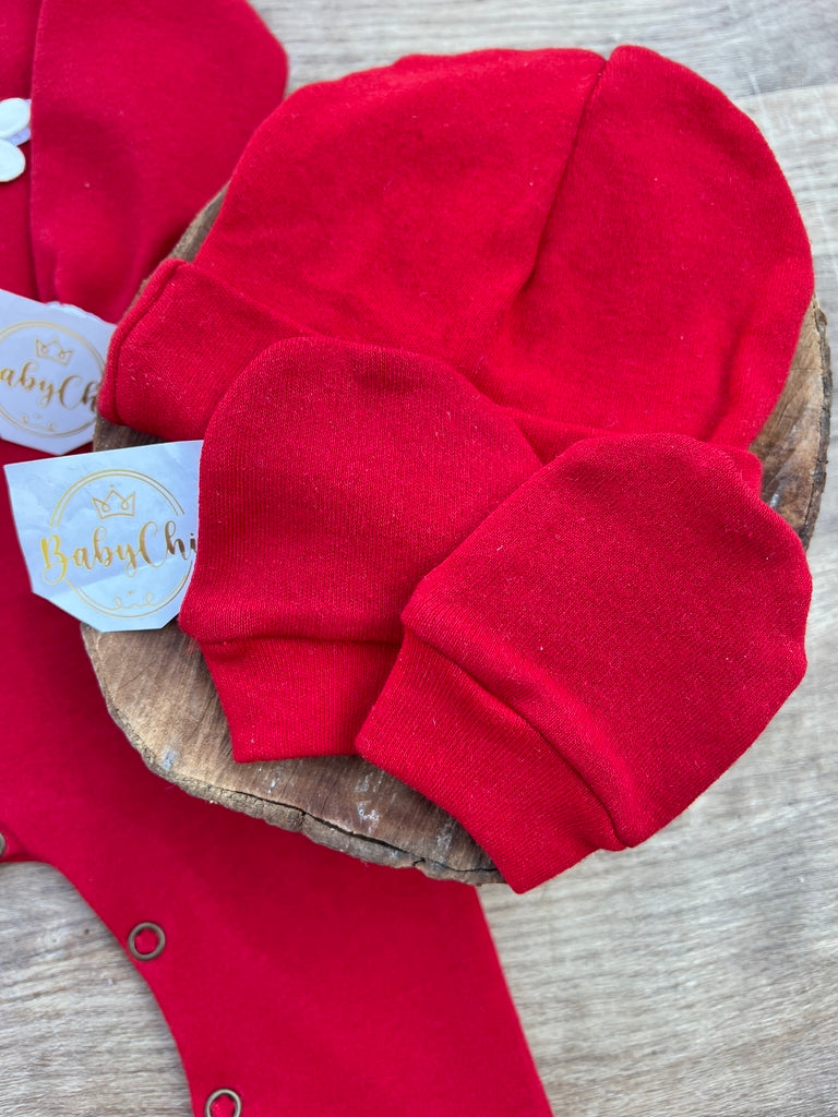 Kit touca e luvas em fio egípcio hipoalergênicos