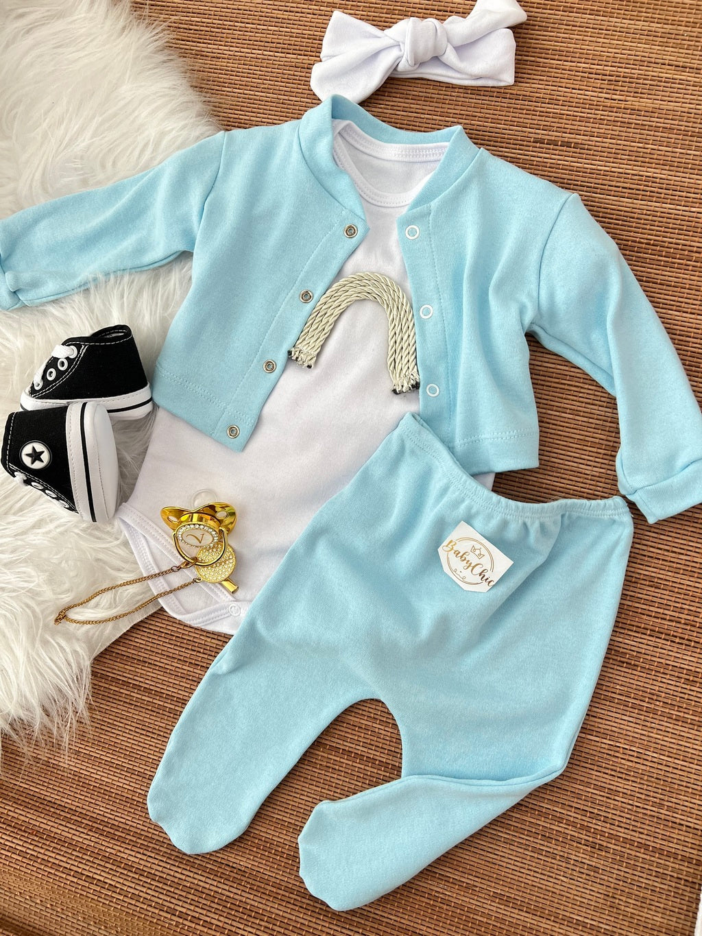 Kit estiloso em fio egípcio