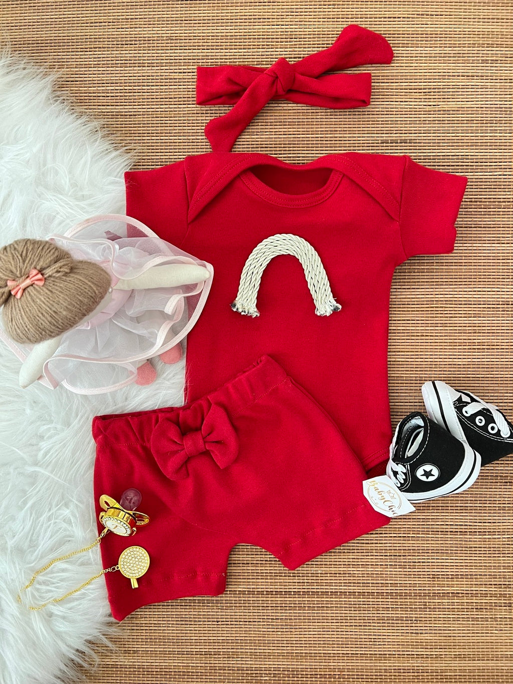 Kit basiquinho menina em fio egípcio