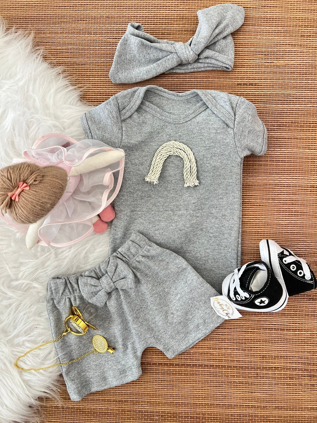 Kit basiquinho menina em fio egípcio